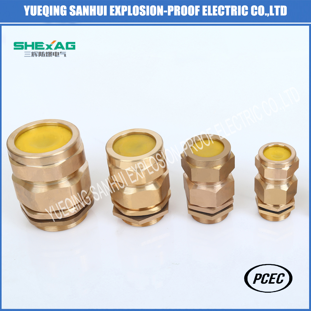 High quality explosion-proof  clamping  brass cable gland 