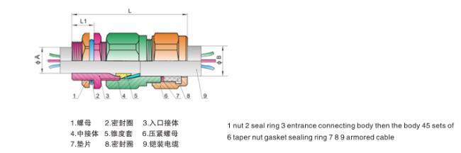 Competitive price  explosion-proof  brass cable gland