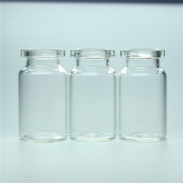 ISO standard 6ml clear pharmaceutical injection borosilicate glass bottle
