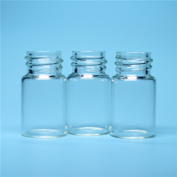 7ml transparent thread mouth glass bottle vial