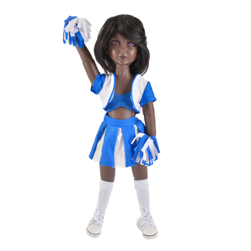 Wholesale blue cheer leading uniform outfits
