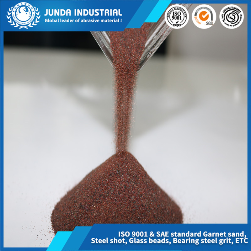 Almandite/Red Color garnet sand 80 mesh/Abrasive for Waterjet Cutting Steel