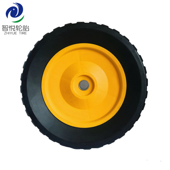  Chinese supplier 8 inch semi pneumatic rubber wheel for generator stair climbing cart trolley wholesale