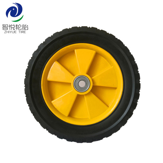 Rubber tires 10 inch solid rubber plastic wheel for generator pressure washer dehumidifier wholesale