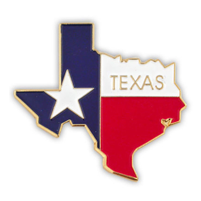 Texas Flag Metal Lapel Pin