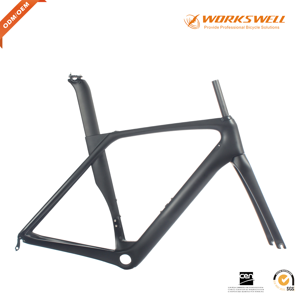 Good quality AERO carbon road bike frame with 2 years warranty