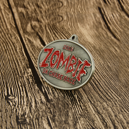 Zombie Run Medals | ZOMBIE 5K Chase Race Custom Medals