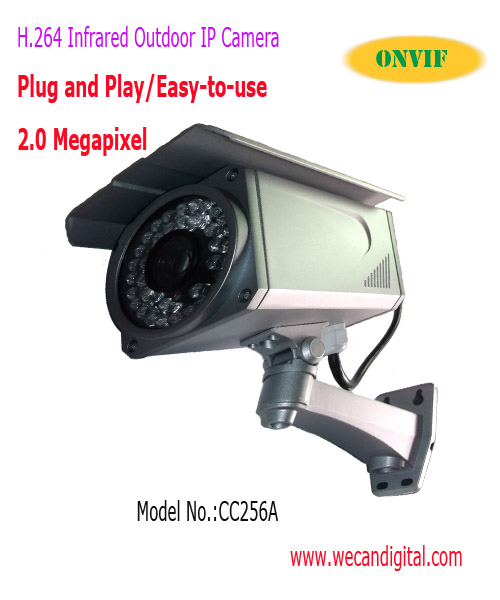 H.264 Megapixel Outdoor Infrared IP Camera