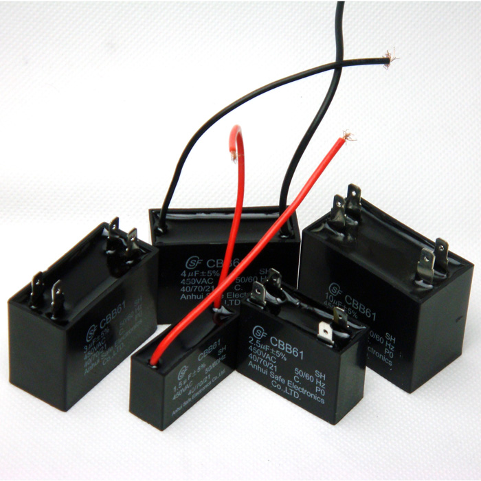 plastic case capacitor，fan capacitor.