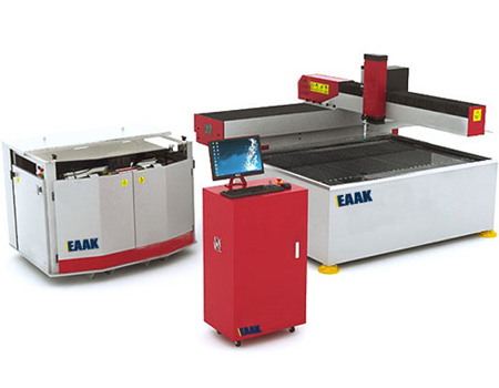 China EAAK water jet cutting machine for glass metal stone