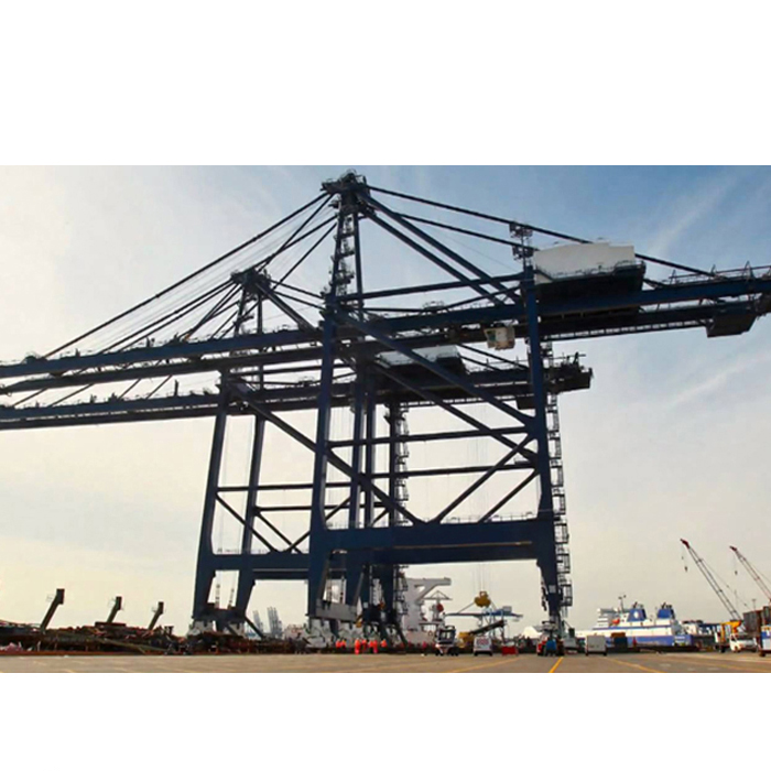 150ton quayside container gantry crane end beam for shipyard