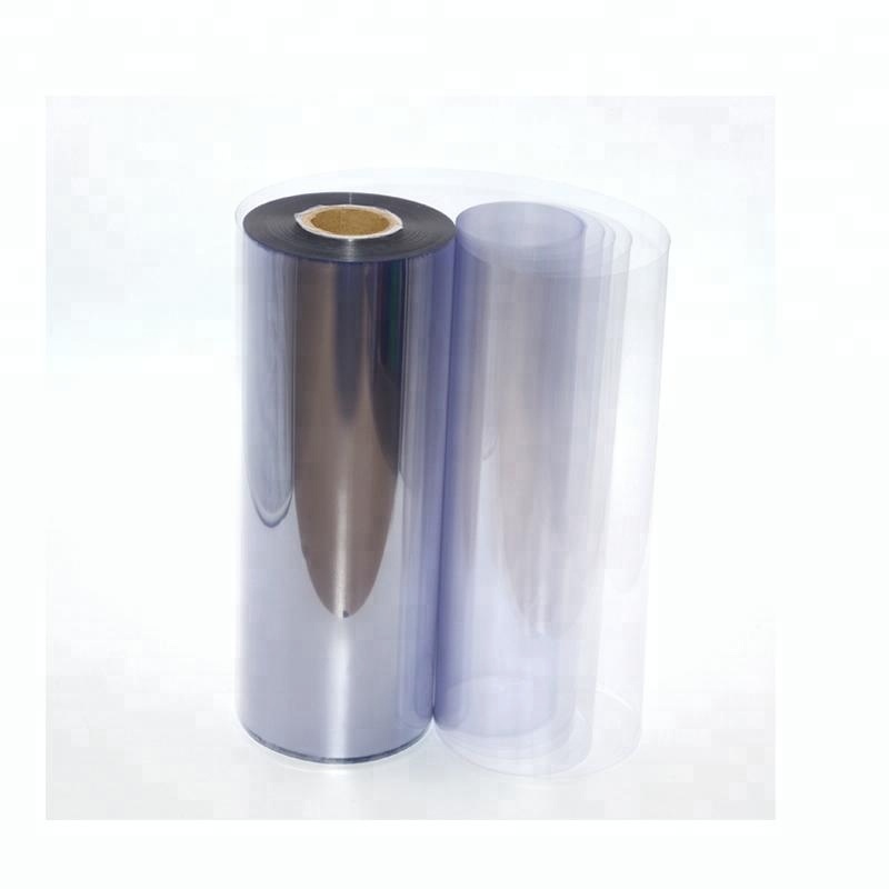 400 Micron Clear Thick Plastic PVC Sheet Roll For Thermoforming Clamshell 