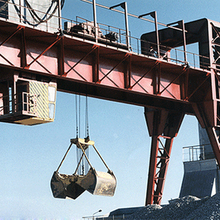 professional hydraulic grab electric 75 ton gantry crane