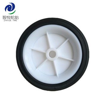 5 inch solid high quality rubber wheel for air compressor generator baggage cart wholesale
