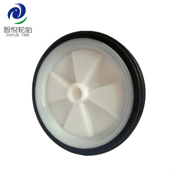 Wheel tyre 4 inch solid rubber plastic wheel for bicycle auxiliary luggage bag trolley wholesale