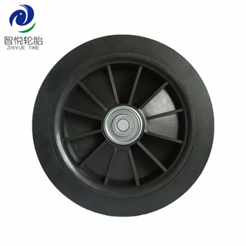 6 inch Hot selling good quality solid rubber wheel for trolley cart generator luggage cart
