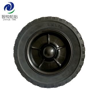 China hot sale high quality 10 inch solid rubber wheel for generator power tiller hand cart wholesale