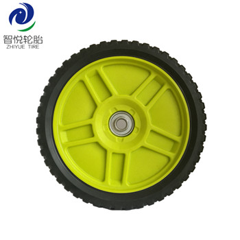 High Durability cheap hot sale 8 inch pvc plastic wheel for lawn mower lawn spreader lawn sweeper