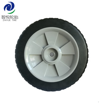 Good Quality High Performance 9 inch pvc plastic wheel for lawn mower garbage can power tiller