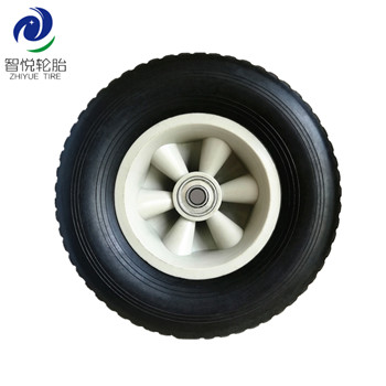 Flat free tire 10 inch semi pneumatic high quality rubber wheel for generator pressure washer wholesale