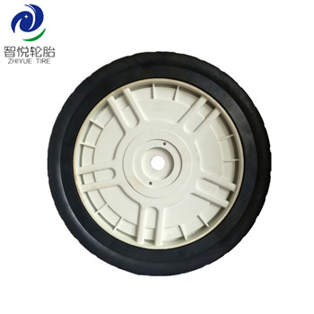 China high quality 10 inch solid rubber wheel for lawn mower lawn spreader lawn sweeper wholesale