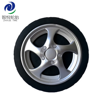 China high quality 8 inch pvc plastic wheel for lawn mower bbq grill ice cooler wholesale