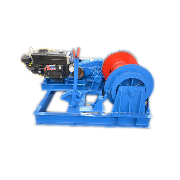 Supply high quality wire rope diesel engine cable pulling winch