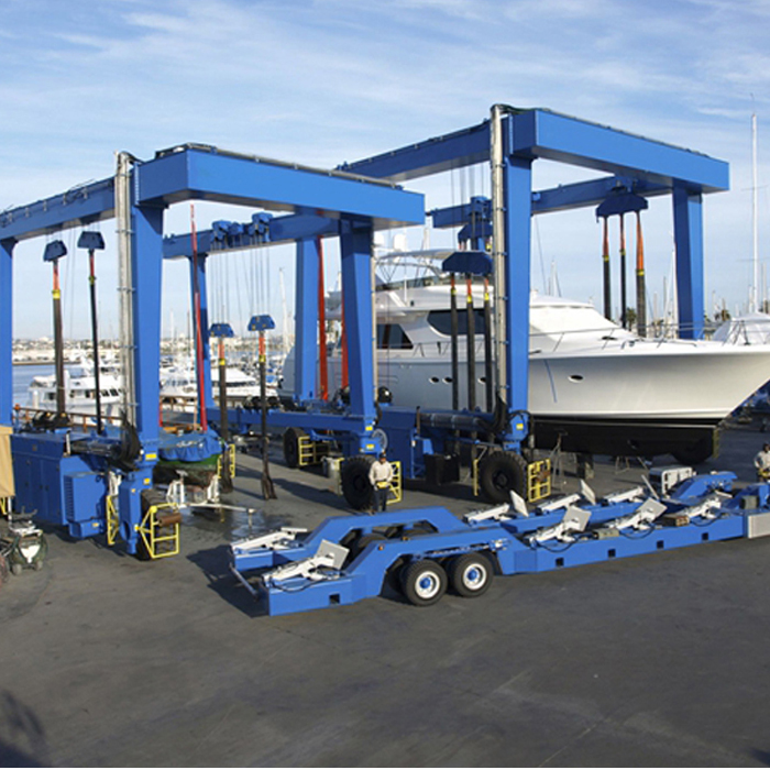 New design boat hoist crane yacht handling machine boat lifting gantry crane