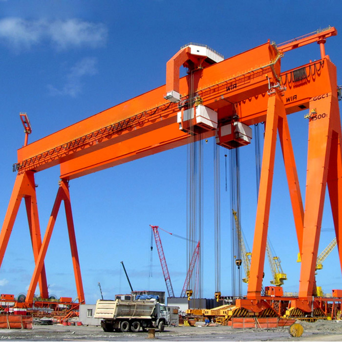 High quality heavy duty box type mobile boat shipbuilding gantry crane lift for sale