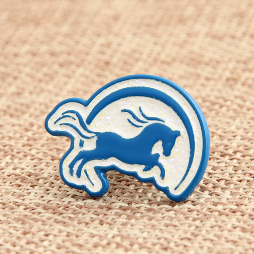 Ocean Blue Horse Custom Pins No Minimum
