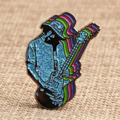 Guitar Man Custom Lapel Pins Small Quantity