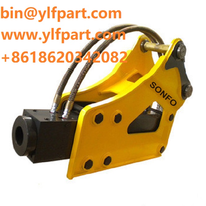 Construction machinery parts 20 ton excavator hydraulic hammer top rock for rental company 