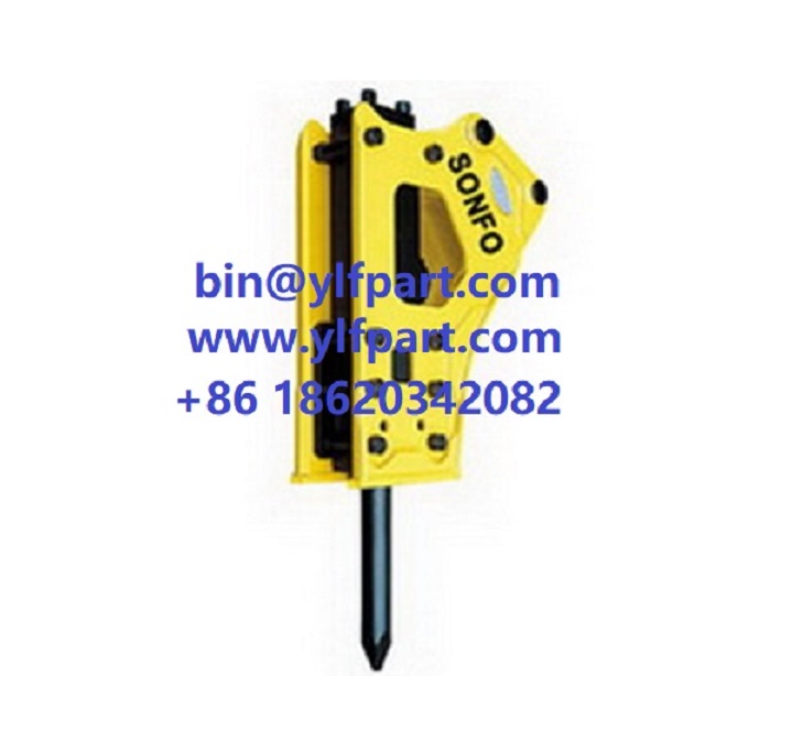 Factory Top Quality excavator Hydraulic Rock Breaker Hammer with 75mm 100mm chisel spare parts