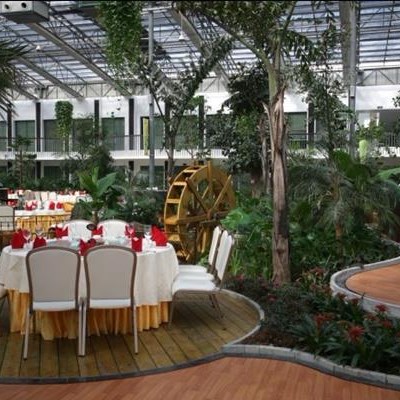 High Efficient Glass Greenhouse For Ecological Restaurant