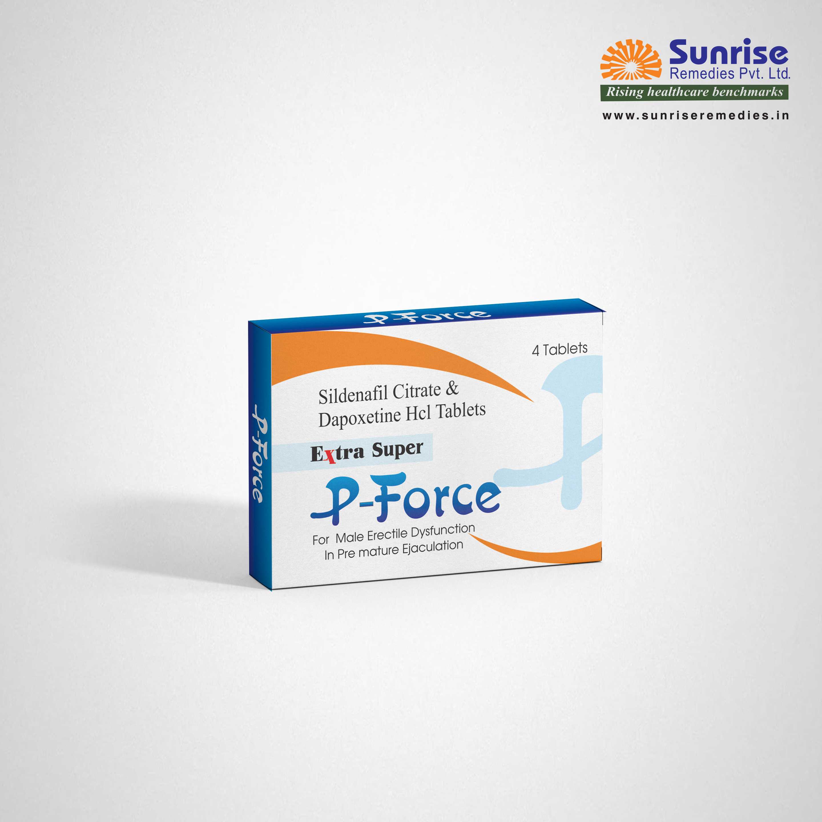Extra Super P Force | Sildenafil & Dapoxetine | Sunrise Remedies
