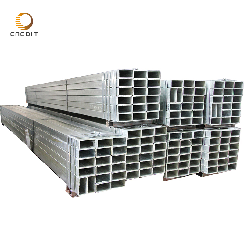 ASTM steel profile ms square tube galvanized  Furniture Rectangular Pipe Factory  Construction Rectangular Pipe For Sale