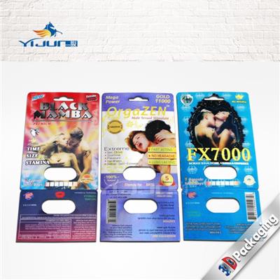 Blister Packaging Card For Male Enhancement Sexual Pill
