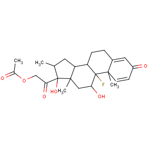 беременные стероиды - 1,4 - диен - 3,20 - дикетон, 21 - - (ацетилкислородная группа) - 9 - фтор - 11,17 - диагидроксил - 16 - метил -, (11b, 16b) -