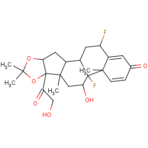 Pregna-1,4-diene-3,20-dione,6,9-difluoro-11,21-dihydroxy-16,17-[(1-methylethylidene)bis(oxy)]-, (6a,11b,16a)-