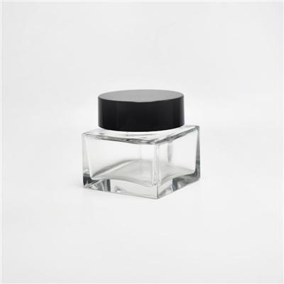 Square Glass Cosmetic Jars