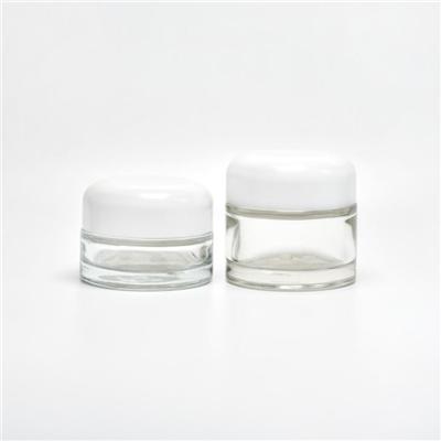 Cylinder Glass Cosmetic Jars