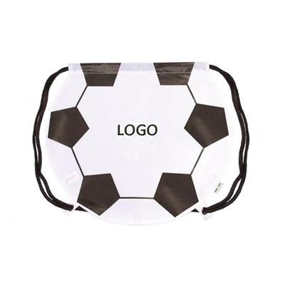 Soccer Ball Shape Drawstring Bag