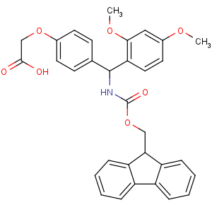 4-[（2,4-二甲氧基苯基）（fmoc-氨基）Me]苯氧基乙酸