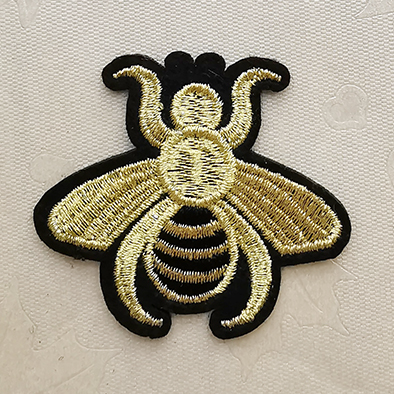 Gold Embroidery patches,Custom Gold Silver Embroidery Patches