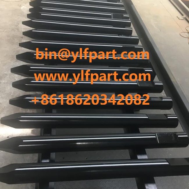 MSB hydraulic breaker parts SAGA81 MS45AT MS75AT MS200 excavator rock breaking hammer chisel flat tool MS220 MS230H MS225 MS250H 