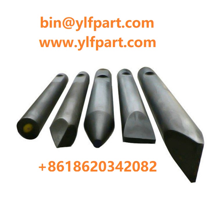Spare parts for krupp hydraulic hammer HM550 HM551 MB700 HM715 rock breaker chisel tool HM710 HM711 HM712 moil point 