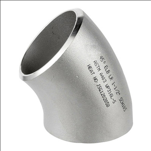 high quality factory direct sale Stainless steel butt welding L/R  Elbow45