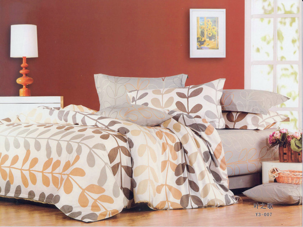 100%cotton twill bedding sets with reactive printing
