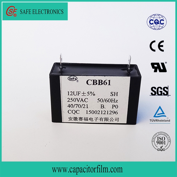 CBB61 capacitor sh 50/60hz 40/70/21 on AC motor for Fan used