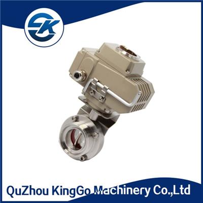 Sanitary Electric Actuator Butterfly Valve